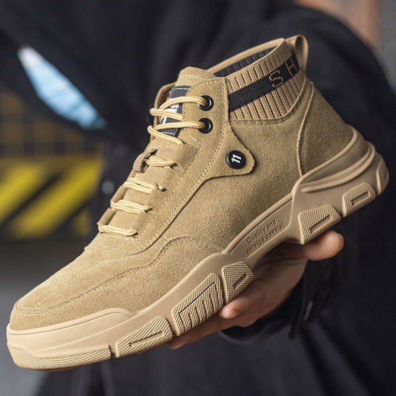 Leicht Stahlkappe Schuhe Berufsschuhe Sportlich Atmungsaktiv Schutzschuhe Drune