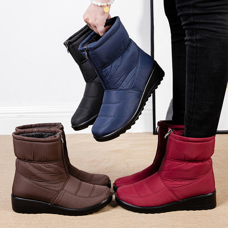 Drune | Wasserdichte Flache Winter Schnee-Stiefeletten für Damen - Perfekt für Outdoor-Aktivitäten