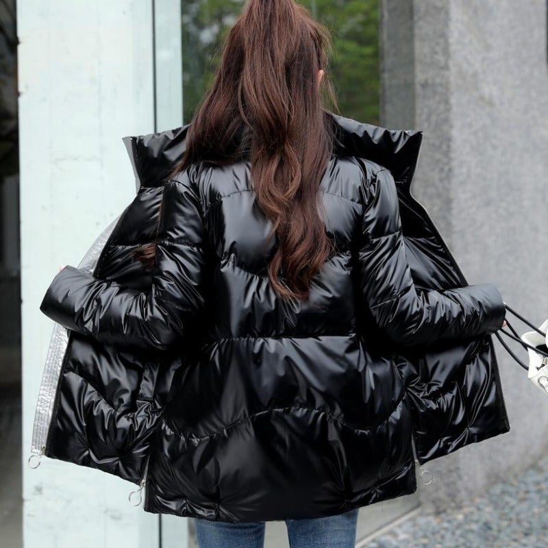 Drune | Winter-Steppjacke für Damen in Metallic