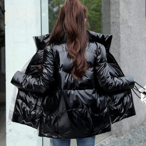 Drune | Winter-Steppjacke für Damen in Metallic