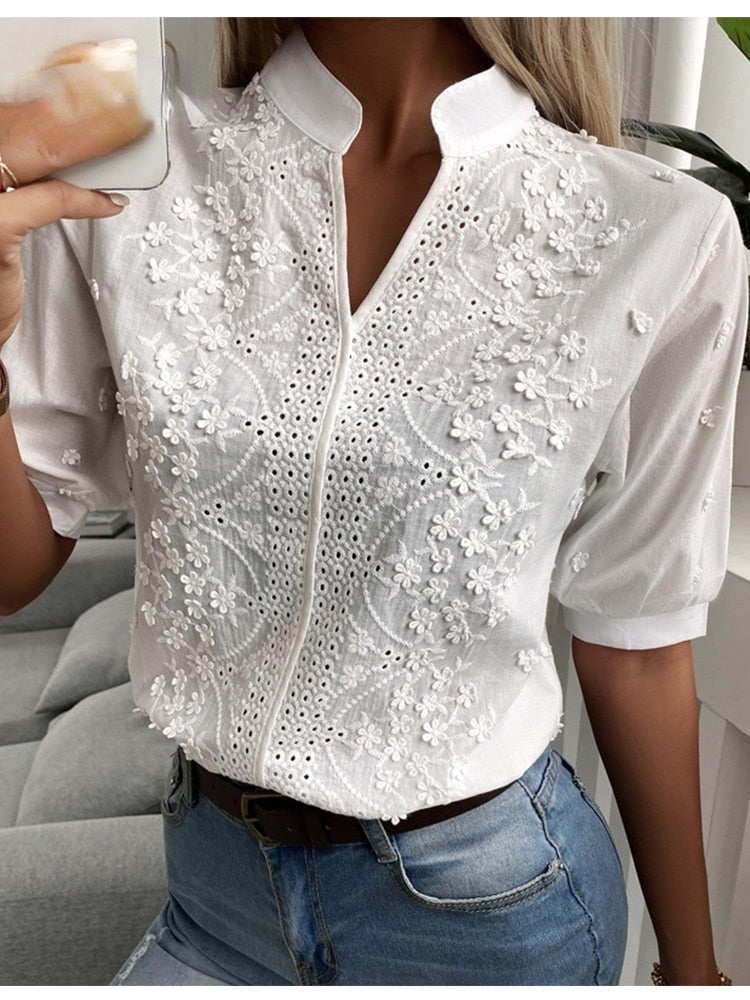 Drune | Elegante Baumwollbluse Für Damen
