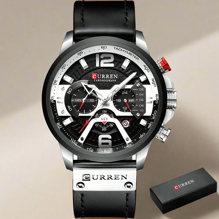 Drune | Luxus Militär Leder Uhr Für Herren