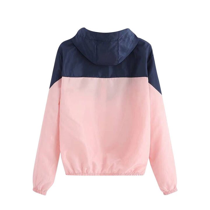Drune | Zweifarbige Damen Übergangsjacke mit Kapuze