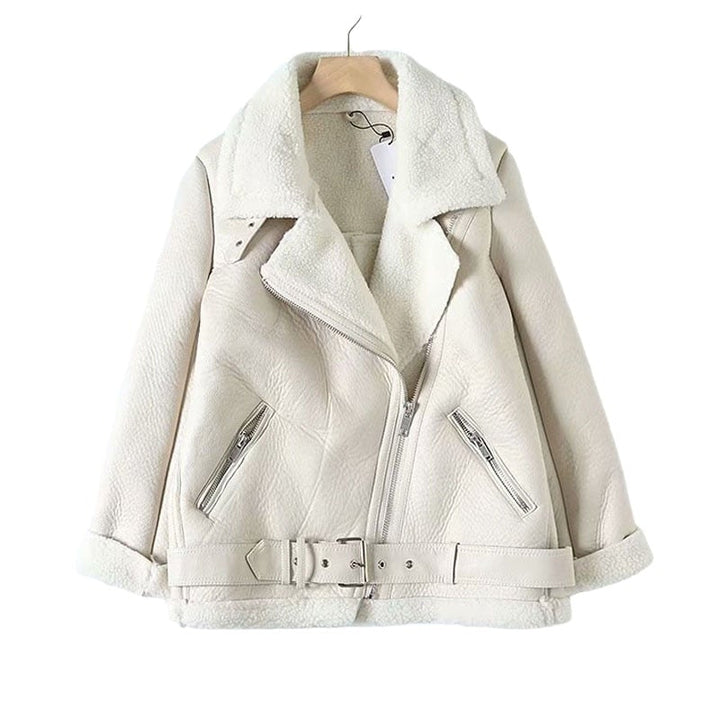 Drune | Damen Winterjacke mit Lammfell
