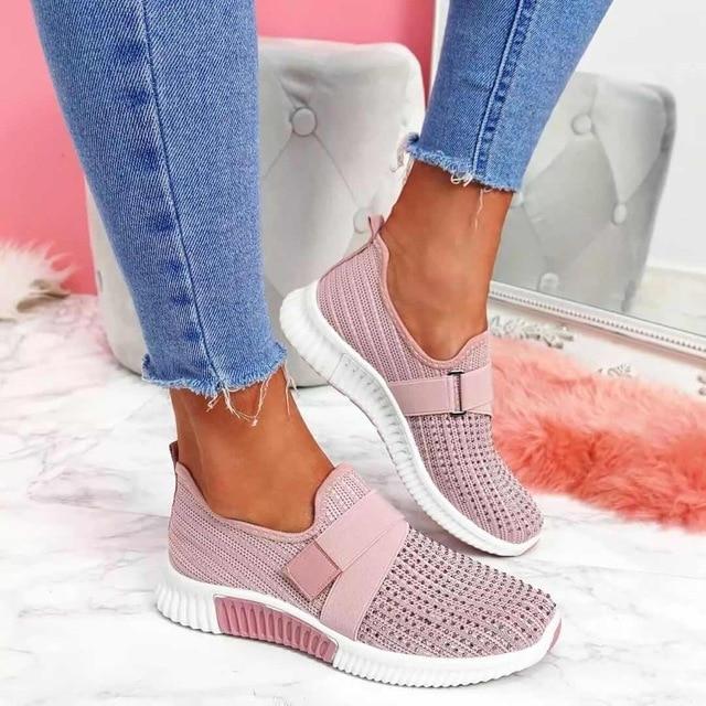 Drune | Slip-On-Sneaker Für Damen Mit Klettverschluss Verbessern Sie Ihre Laufhaltung!