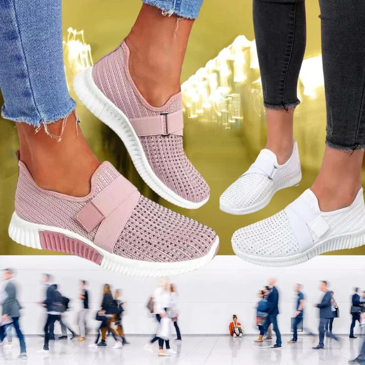 Drune | Slip on Damen Sneaker Mit Klettverschluss