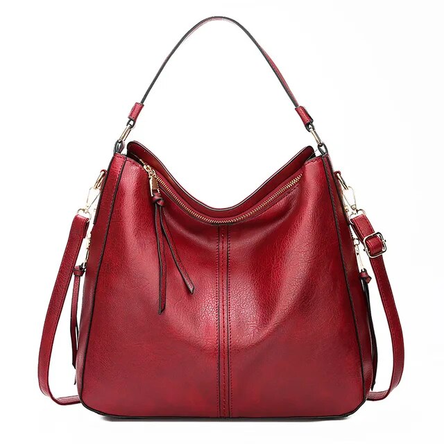 Drune | Vintage-Inspirierte Leder Hobo-Tasche