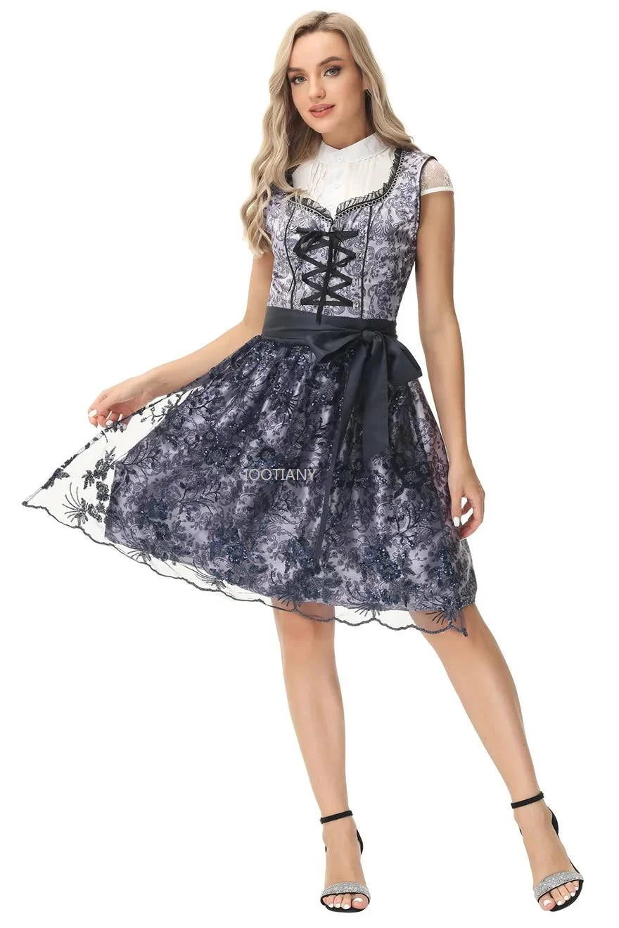 Drune Bayerisches Oktoberfest Dirndl Trachtenkleid