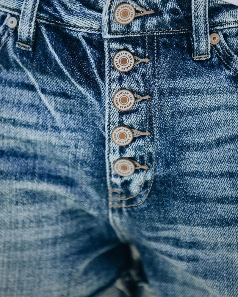 Drune - Kurze Jeans mit hoher Taille