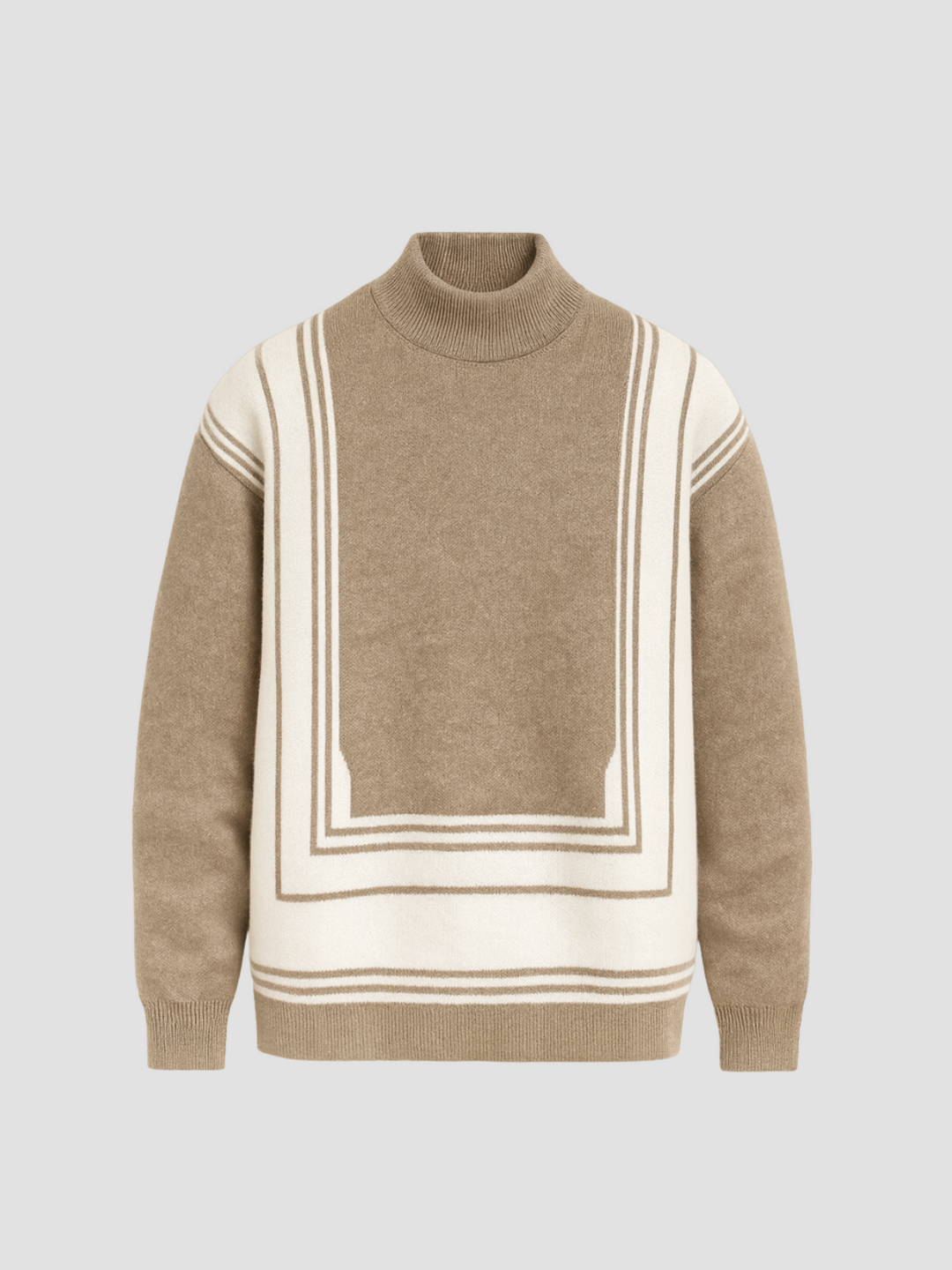 Drune | Rollkragenpullover mit geometrischem Muster