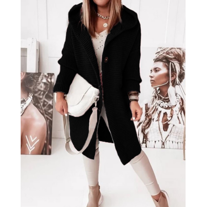 Drune | Kapuzen-Cardigan - Loose Fit Weicher Stoff Ganzjahres Trage