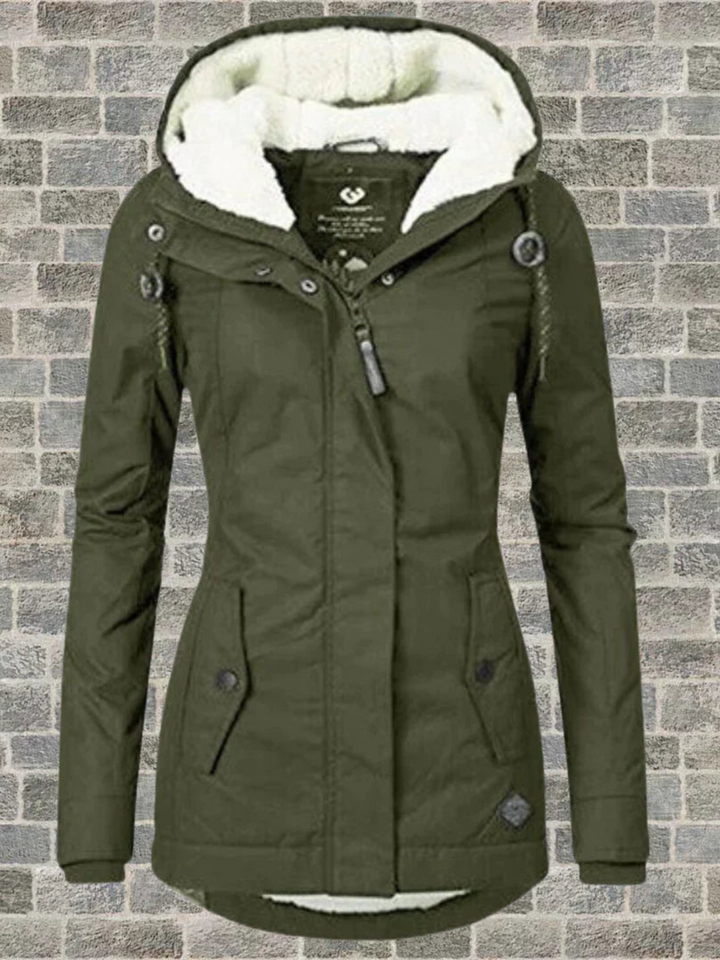 Drune | Hoodie-Wintermantel für Damen - Normale Passform