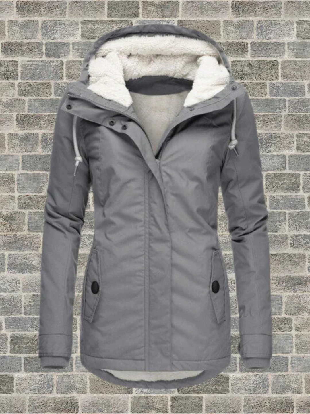 Drune | Hoodie-Wintermantel für Damen - Normale Passform