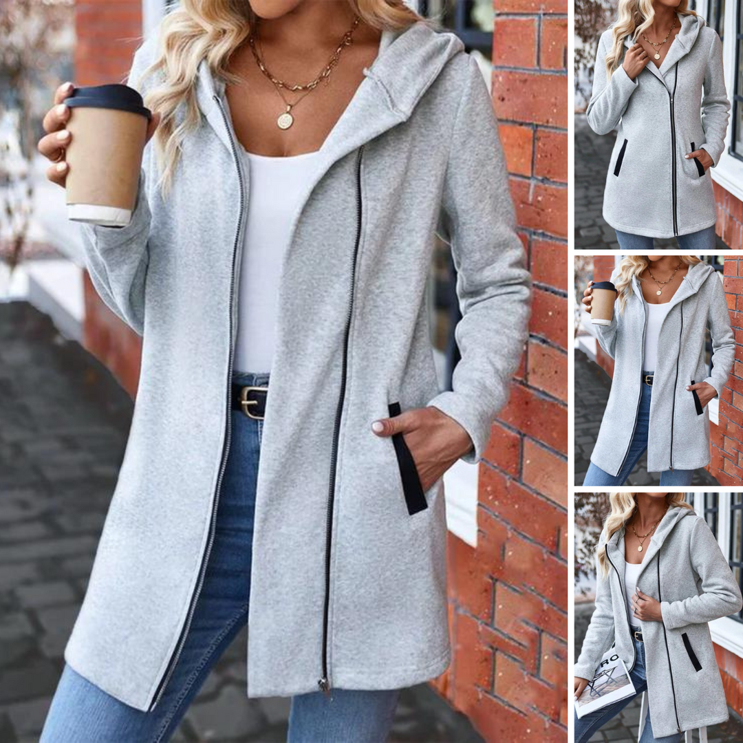 Drune | Jacke Lang Zip up Herbstjacke Damenbekleidung