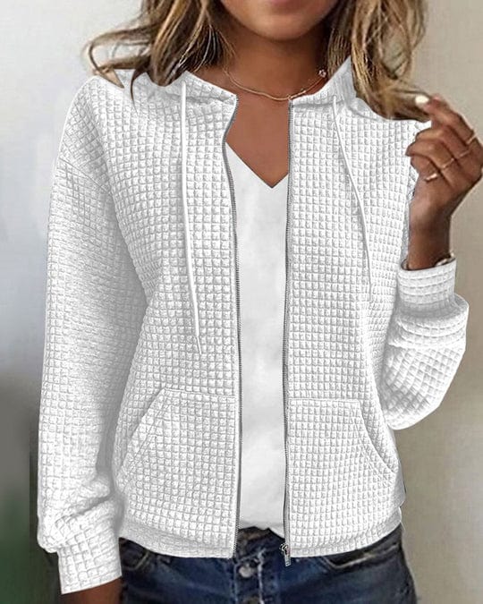 Drune | Steppjacke Relaxed Fit Kapuze mit Kordelzug Weicher Warmer Stil