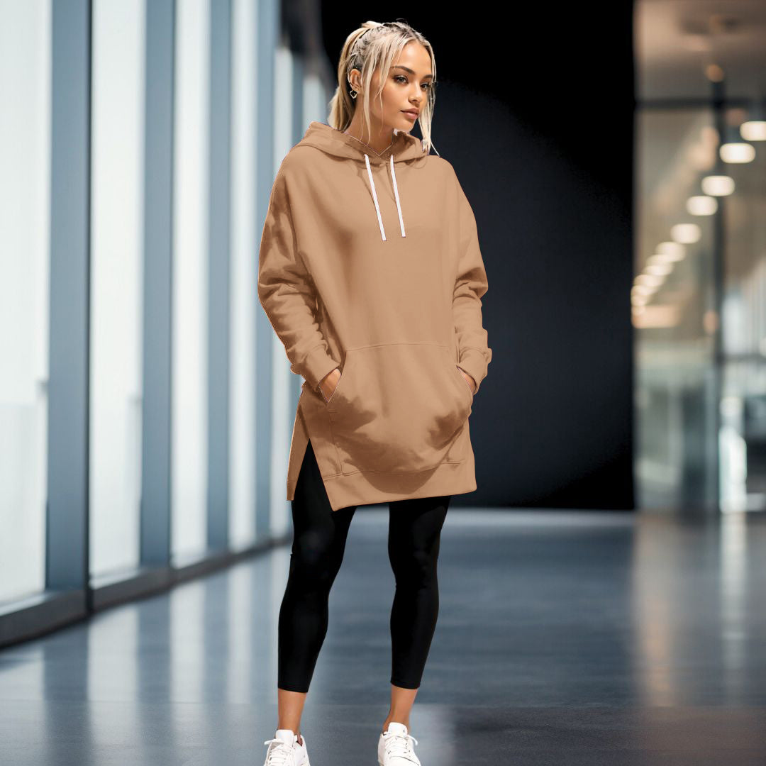 Drune | Bequemes Oversize-Kleid mit Kapuze für Damen