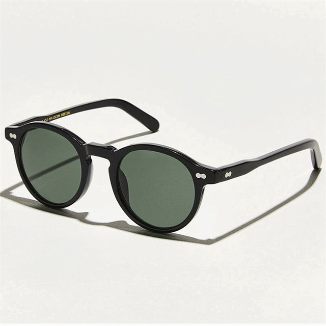 Drune | Runde Sonnenbrille Für Herren Weinlese & Stylisch