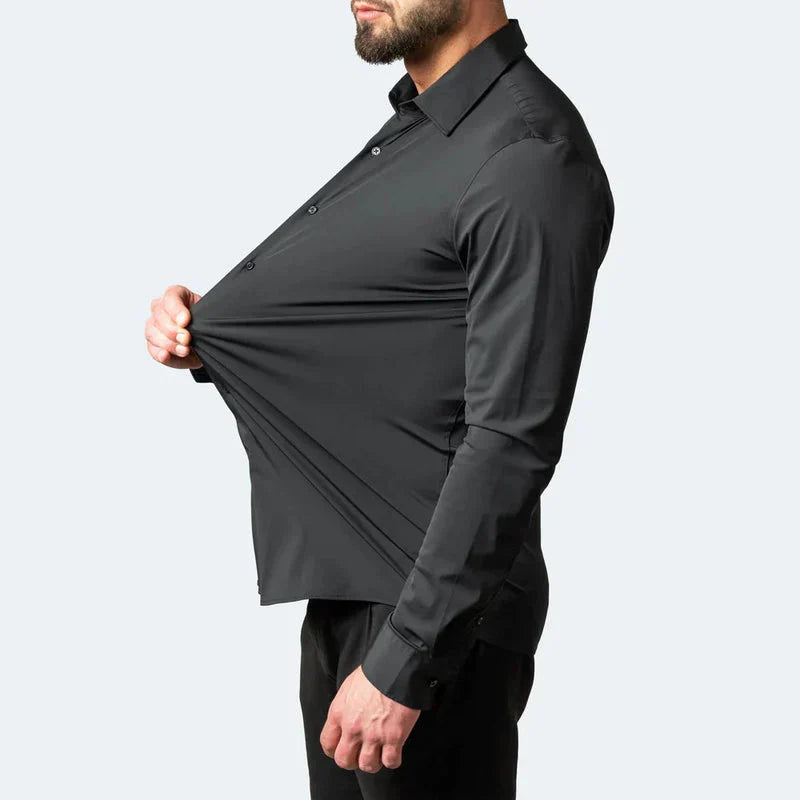 Drune - Anti Falten Herren Stretch Hemd