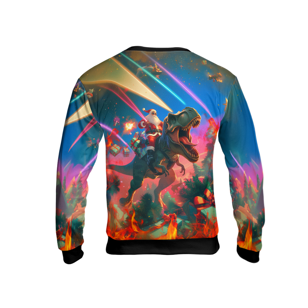 Drune | Ich werde Weihnachten zerschlagen Pullover, Santa Hässlicher Weihnachtspullover - HYPERFAVOR