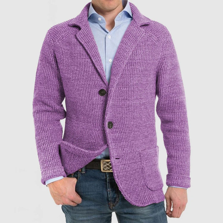 Drune | Herren Strickblazer mit zwei Knöpfen
