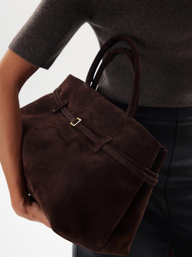Drune | Schnallen-Design Top-Handle Tasche