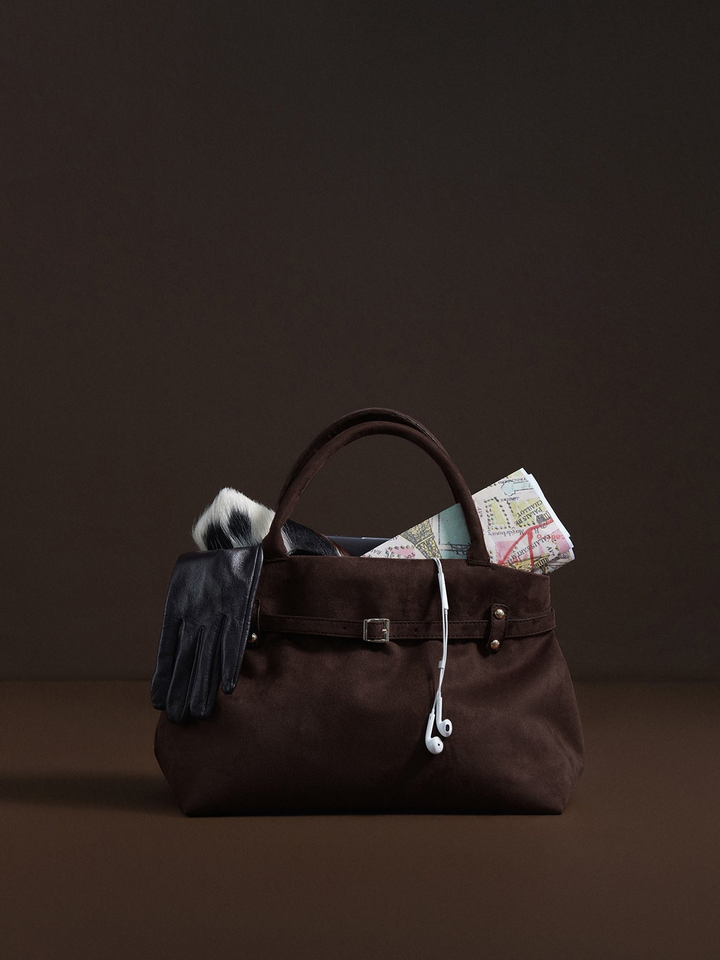 Drune | Schnallen-Design Top-Handle Tasche