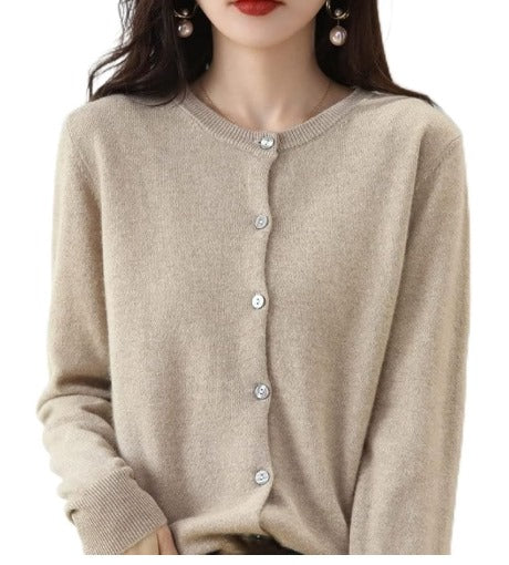 Drune | Elegante und bequeme Damenstrickjacke mit Kragen
