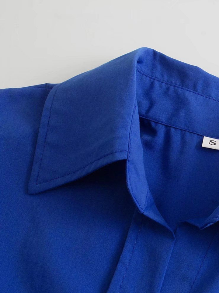 Drune | Lockere Navyblaue Bluse