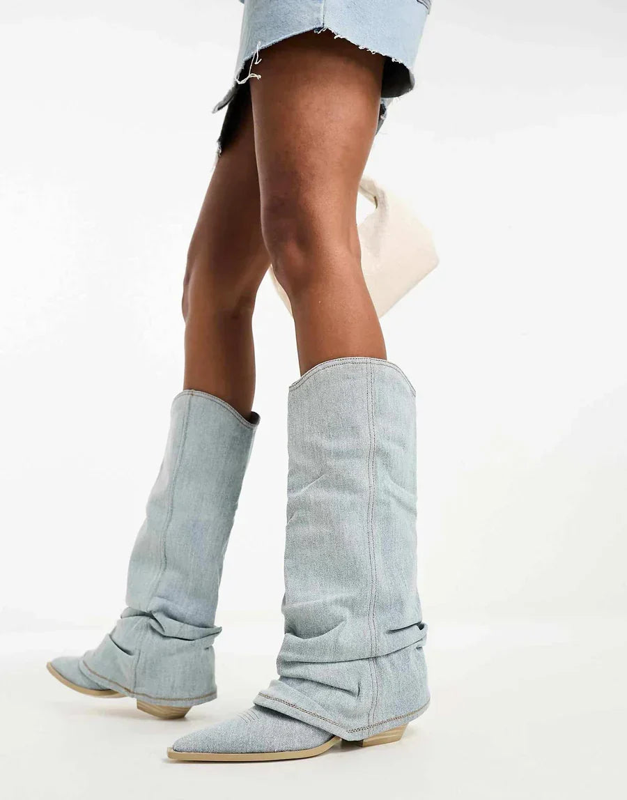 Drune | Denim-Fashion-Stiefel für Damen