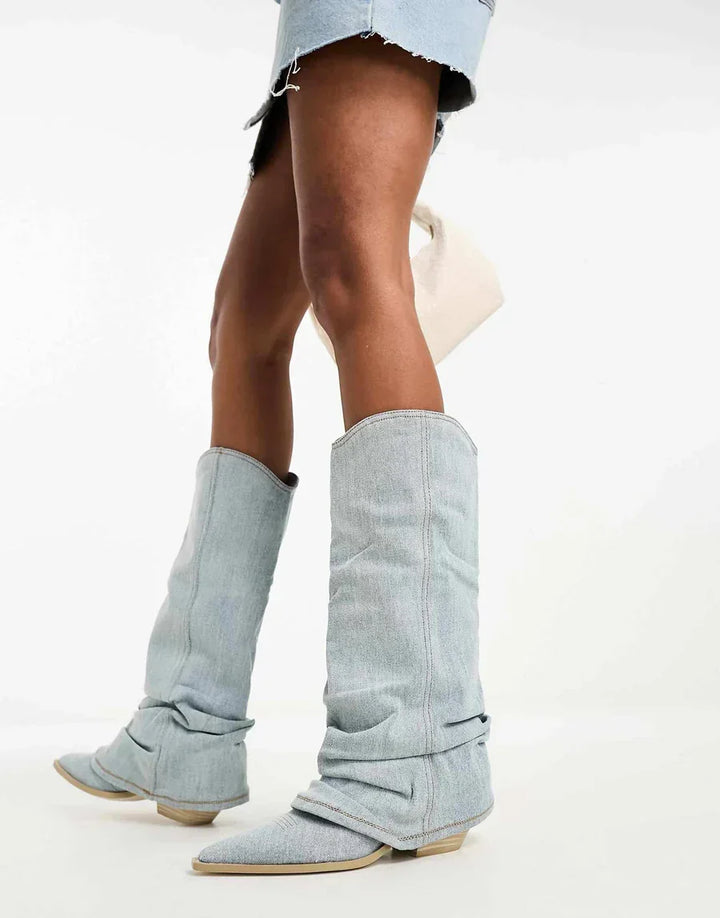Drune | Denim-Fashion-Stiefel für Damen