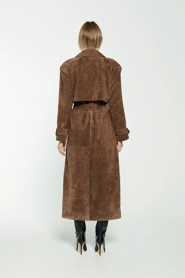 Drune | Damen-Wintermantel aus Kunstwildleder