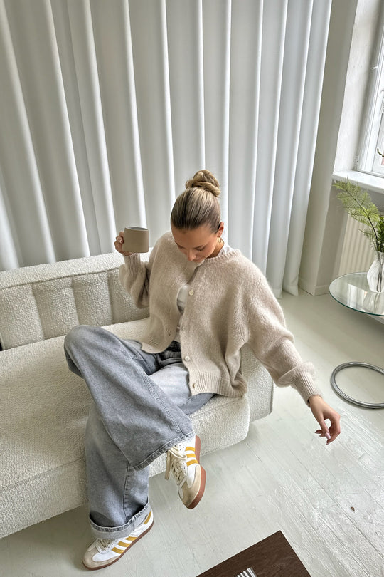 Drune | Strick Frauen Strickjacke Mit Knöpfen