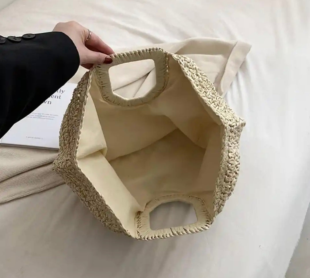 Drune | Frauen Stroh Strandtasche