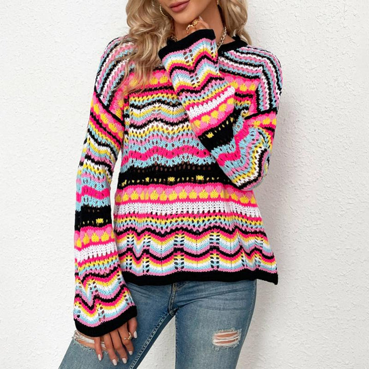 Drune | Gestreifter Strickpullover Mit Feinem Design