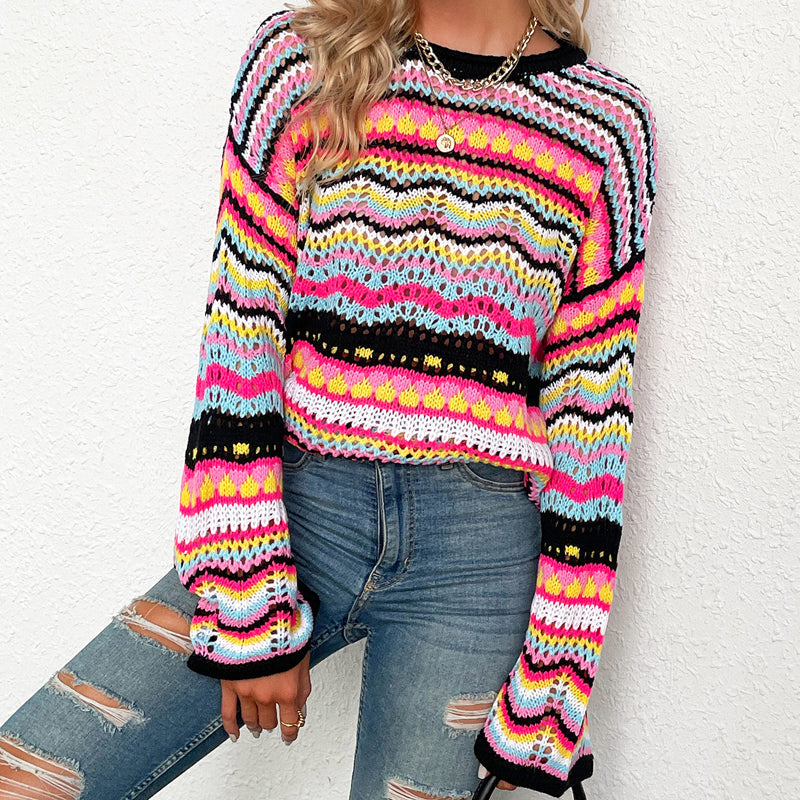 Drune | Gestreifter Strickpullover Mit Feinem Design