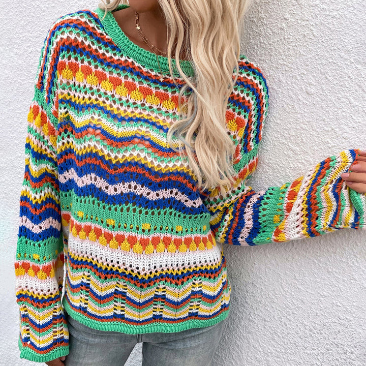 Drune | Gestreifter Strickpullover Mit Feinem Design