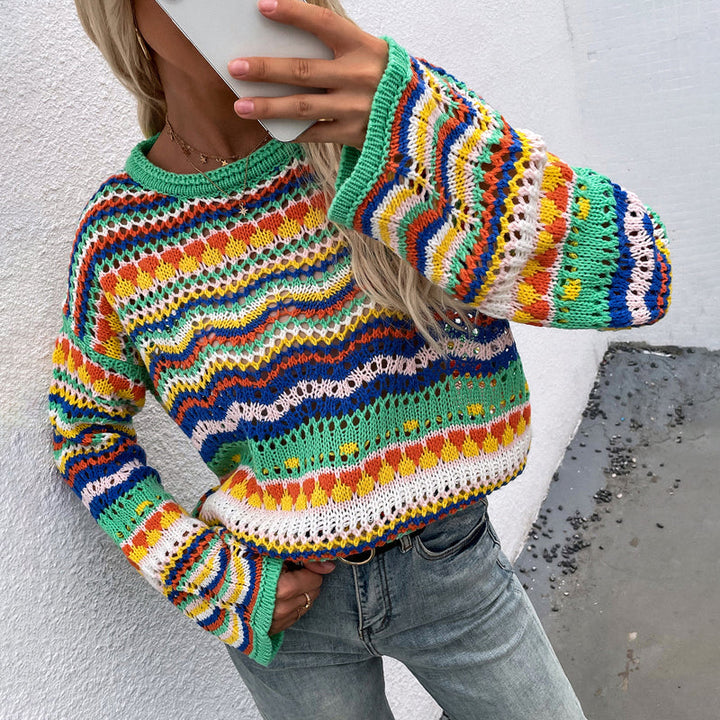 Drune | Gestreifter Strickpullover Mit Feinem Design