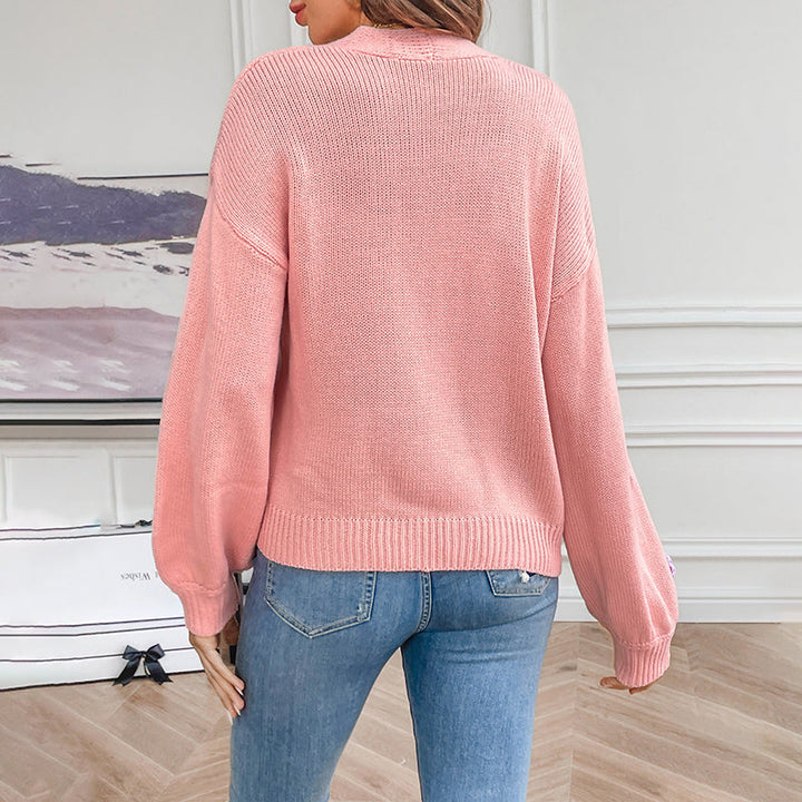 Drune | Blumen Strickstrickjacke