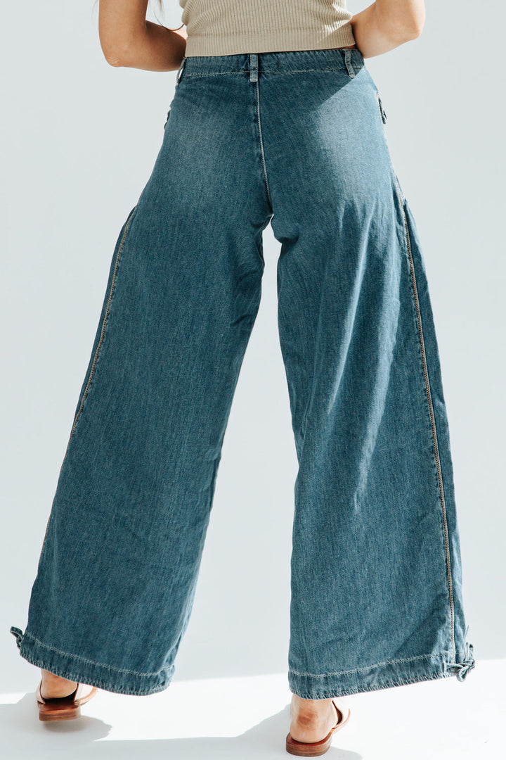 Drune | Taschen Schnürung Ballon Jeans