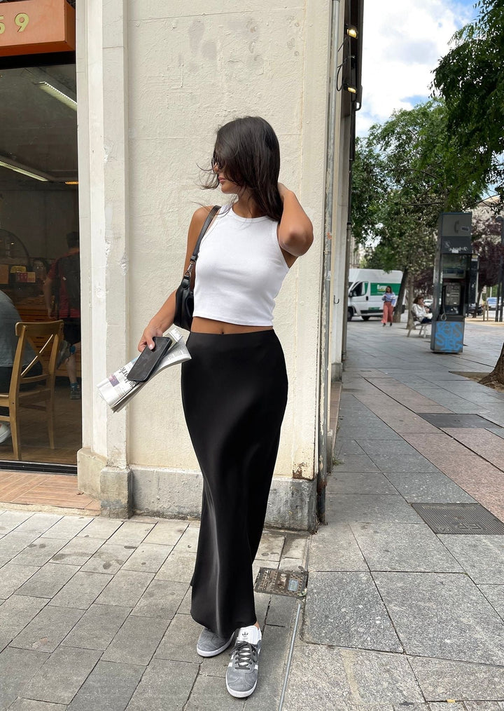 Drune | Satin Maxirock Für Damen