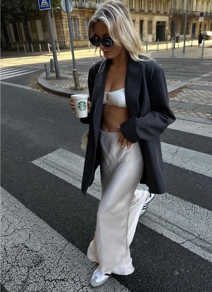 Drune | Satin Maxirock Für Damen