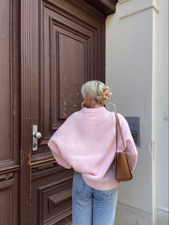 Drune | Strickpullover mit Hohem Hals Lässige Passform Minimalistischer Stil