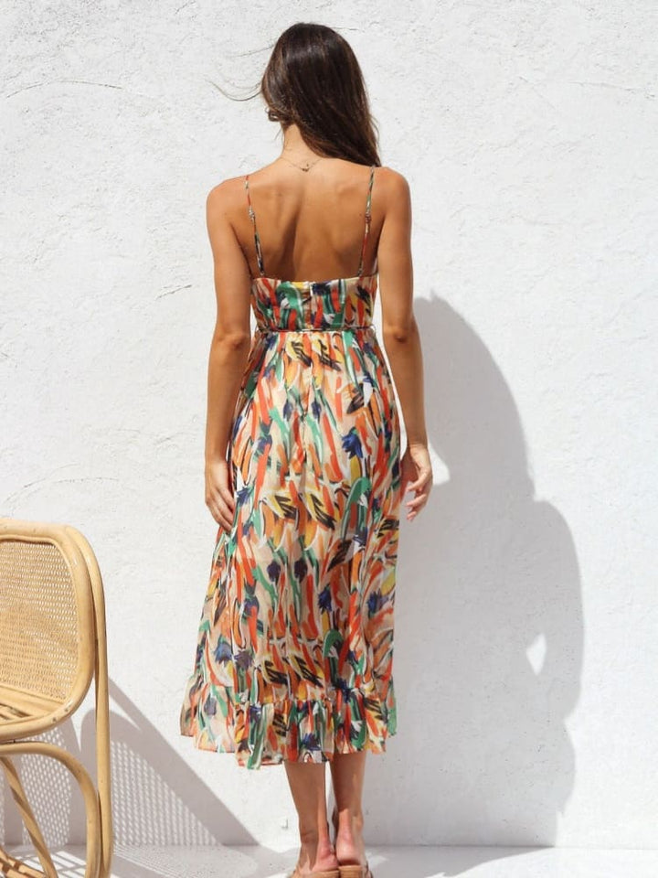 Drune | Damenkleid Mit Blumenmuster Und Rüschen