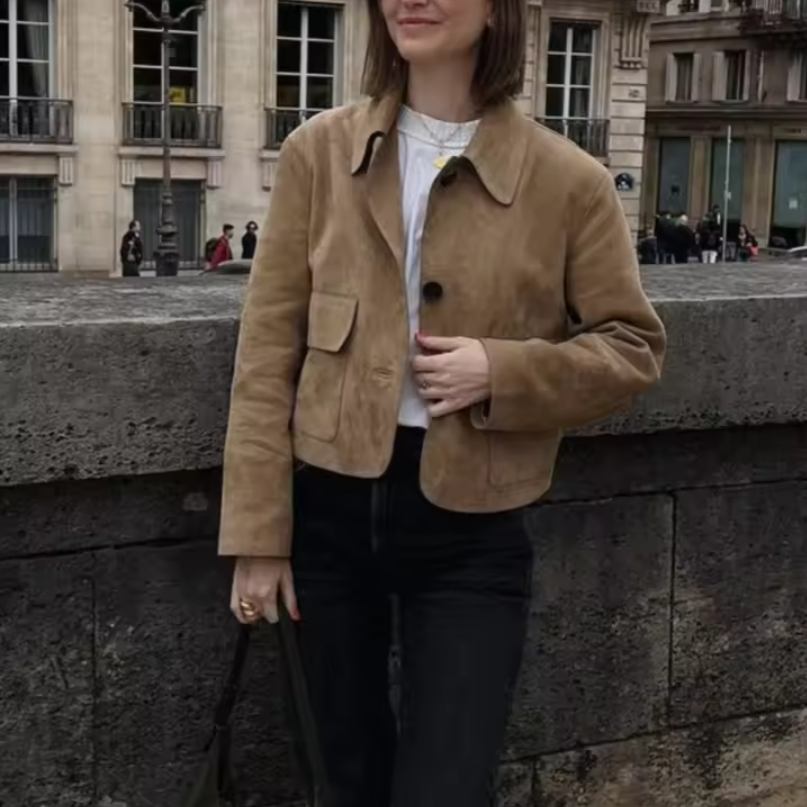 Drune | Damen Bequeme Kurze Jacke Lässiger Stil