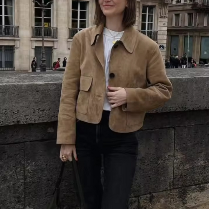 Drune | Damen Bequeme Kurze Jacke Lässiger Stil