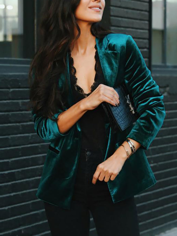 Drune | Velours Blazer für Damen