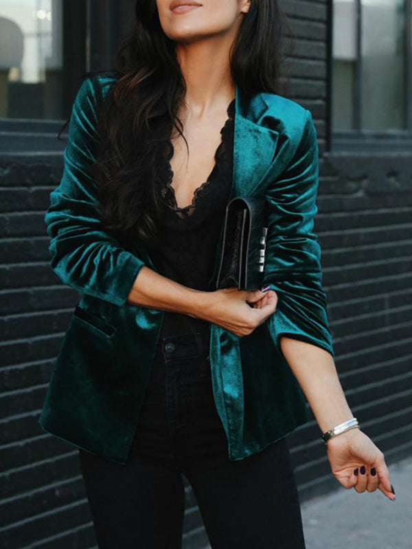 Drune | Velours Blazer für Damen