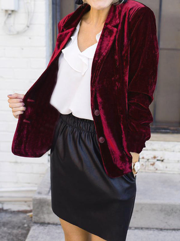 Drune | Velours Blazer für Damen