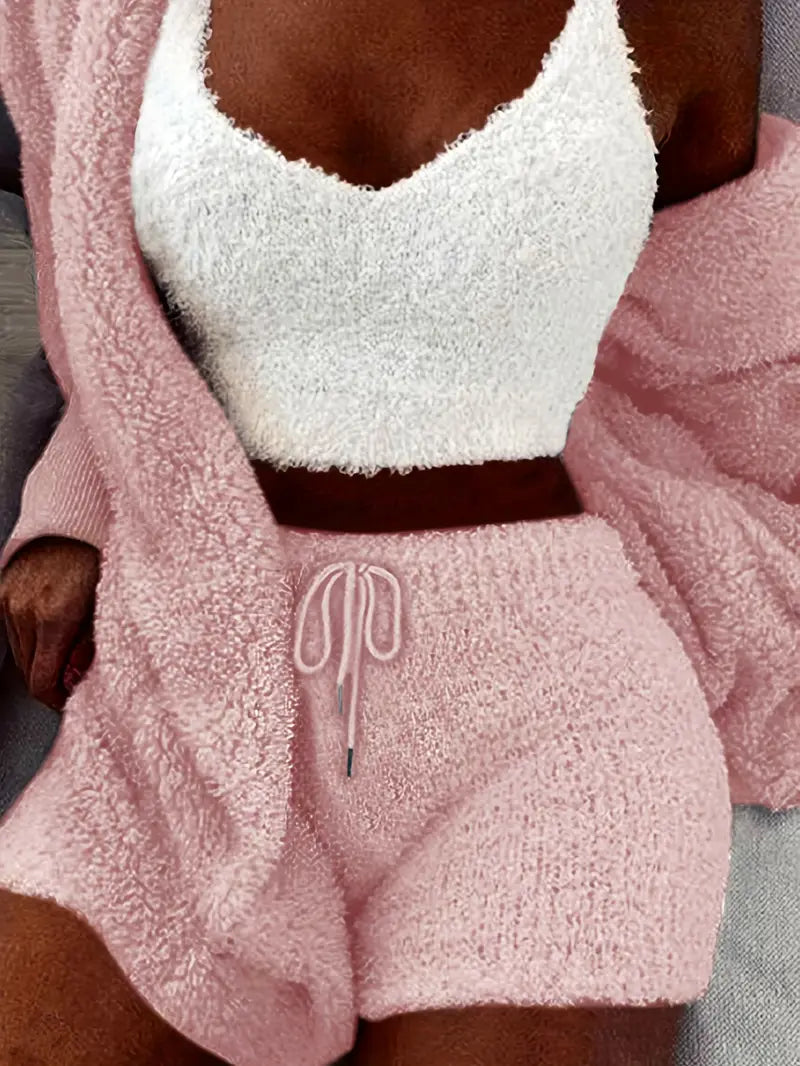 Drune | Kuschelige, weiche Damen Pyjama Set mit verschiedenen Farben