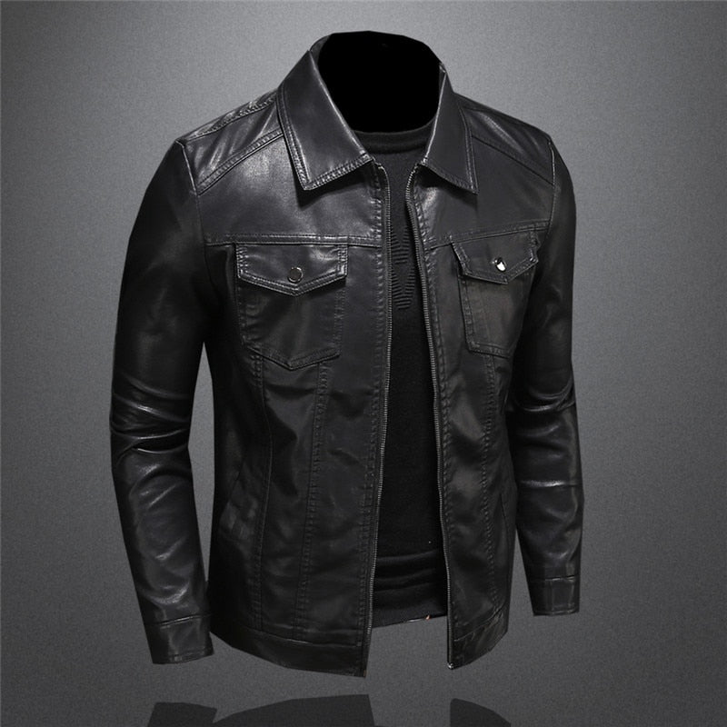 Drune | Klassische Lederjacke für Herren